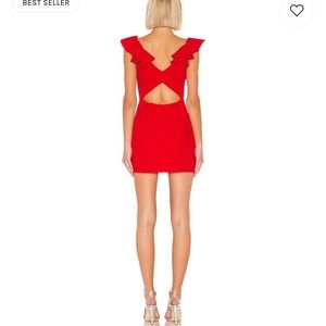 Amanda Uprichard Red Gimlet Dress
